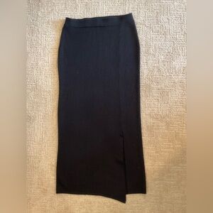 🇫🇷♣️ Vintage Animale Jacques Ruc Wool Blend Pencil Maxi Skirt S Classic Timeless